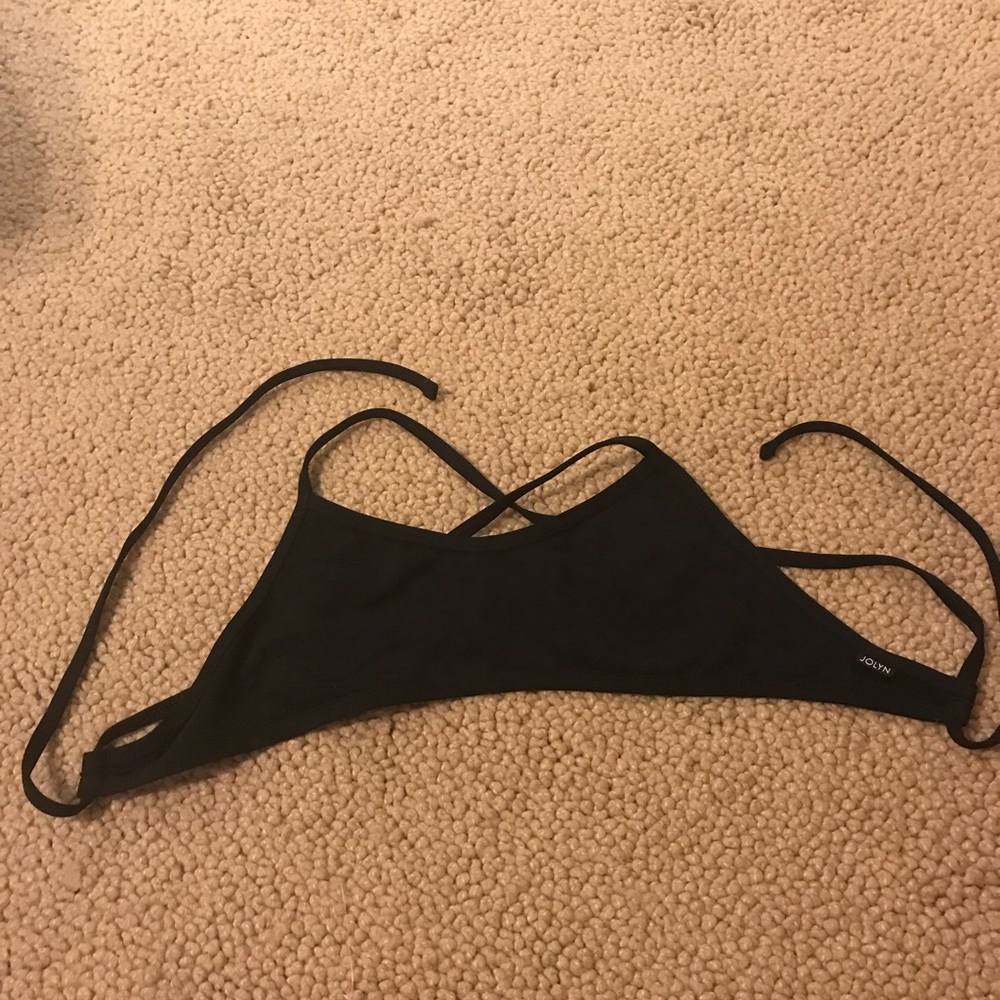 Black Jolyn Tie back top